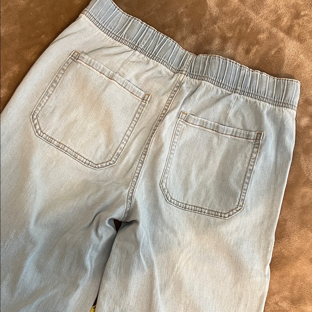 Maurices high rise, elastic waist, wide leg jeans - Picture 7 of 12